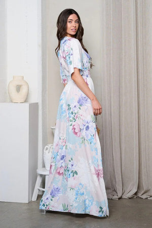 Floral Maxi Dress with Side Slits