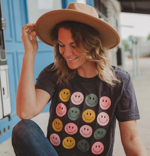 Smiley Graphic T Shirt