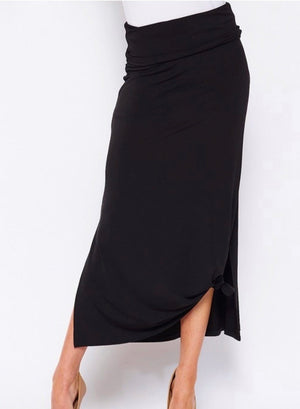 Midi Skirt with Side Slits Curvy