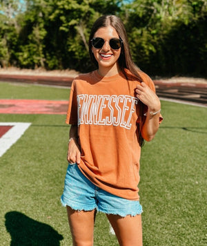 Tennessee Varsity Outline Puff Lettered Tshirt