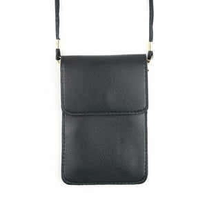 Faux Leather Cell Phone Crossbody