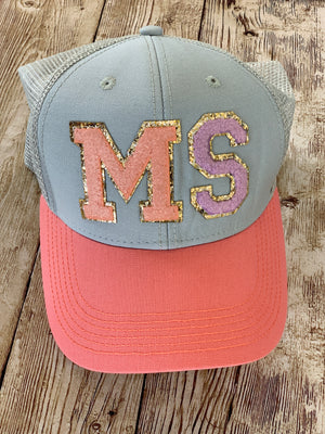 MS Color Block Baseball Hat