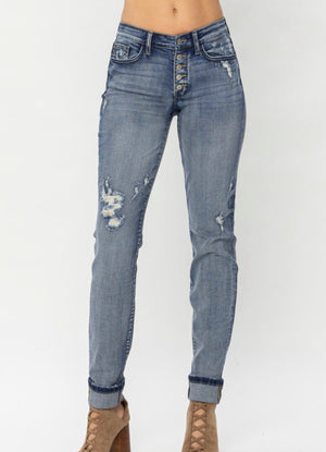 Judy Blue ButtonFly BF Jeans