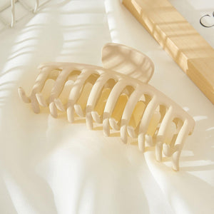 Ivory Matte Hair Claw